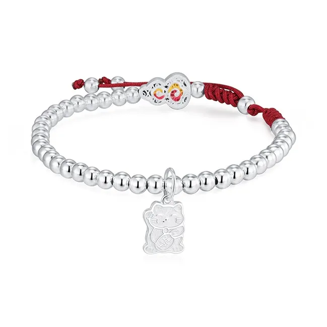 CHINA GOLD 999 Fine Silver Bracelets Women's-0