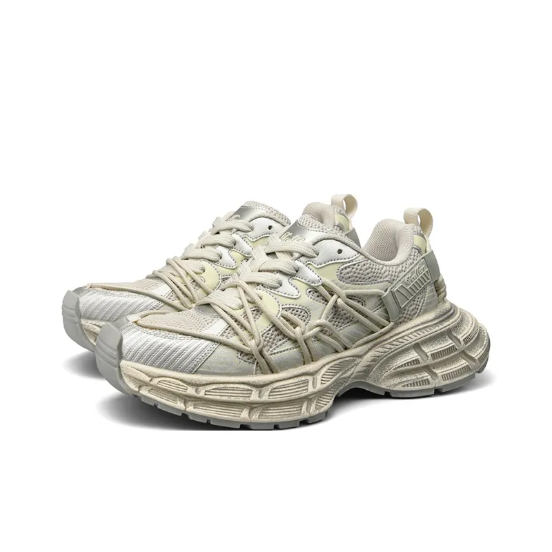 TCELLARS Cushioning, Abrasion Resistant, Height Increasing Low Top Chunky Sneakers Men's-1