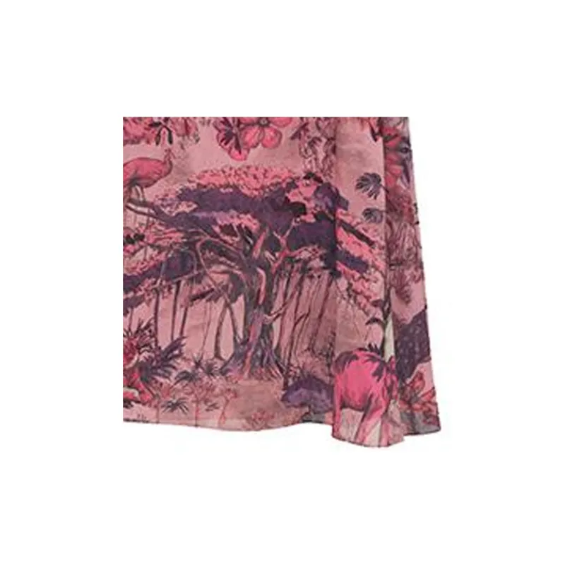 DIOR Casual Long Skirts Women's Red-2