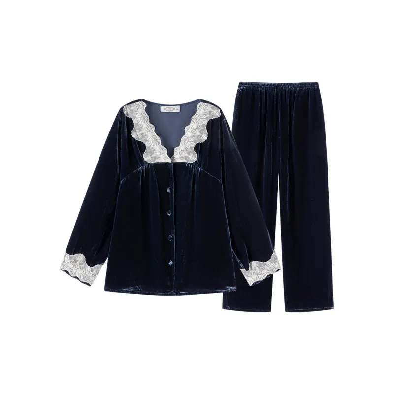 MB Pajama Set Women's Midnight Blue-0