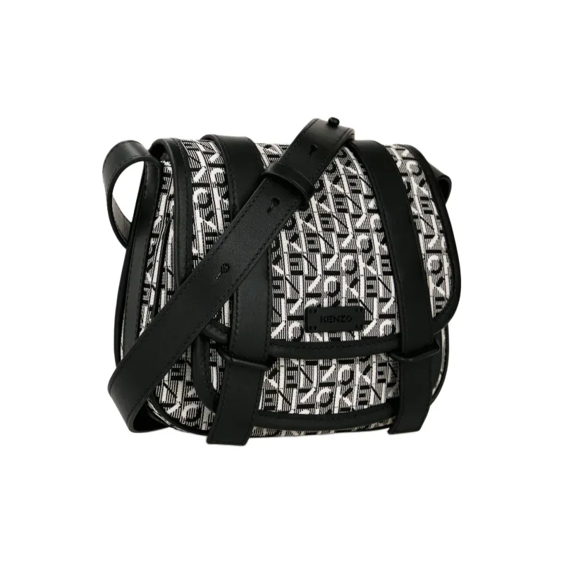 KENZO Messenger Bag Shoulder Bag Crossbody Bag Medium Size Unisex Gray-1