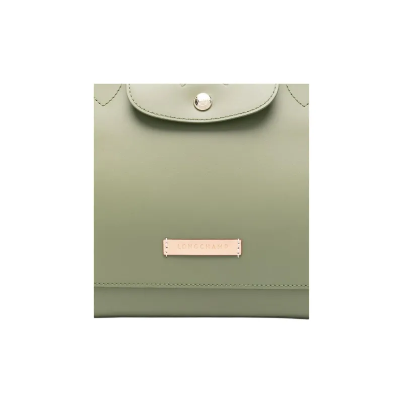 LONGCHAMP Le Pliage Xtra Calfskin Tote Bag, Shopping Bag, Shoulder Bag, Crossbody Bag, Handbag Trumpets Women's Green-3