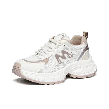 Golden Silk Rabbit Cushioned Wear Resistant Height Increasing Warm Low Top Chunky Sneakers Women's
