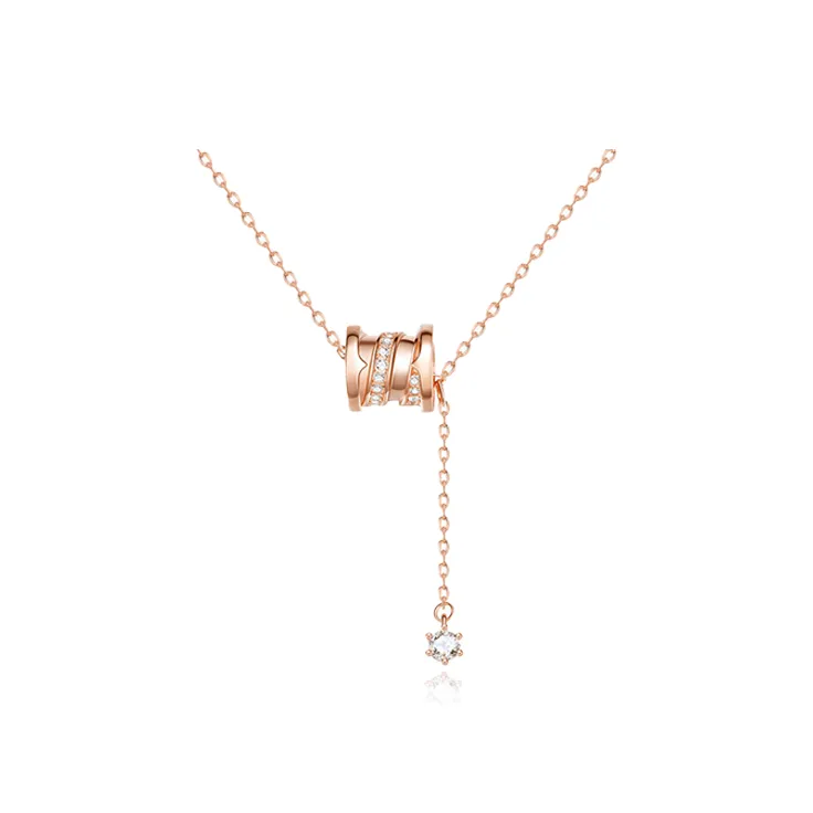 Chongqing Gold Store S925 Silver Necklaces Women's-0