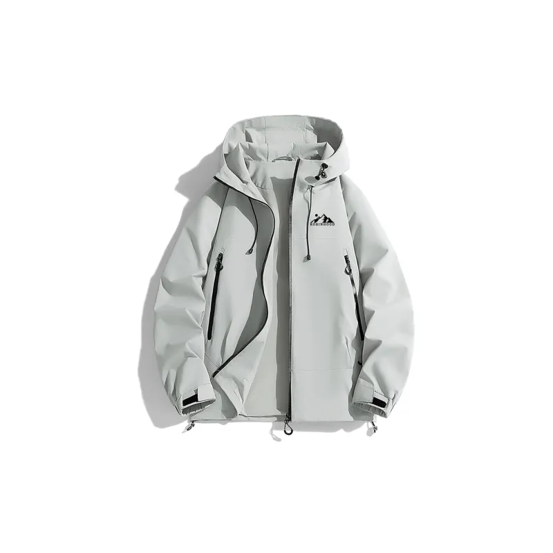 ROBINHOOD Water Resistant Windproof Breathable Warm Water Repellent Windbreaker Jacket Unisex-2