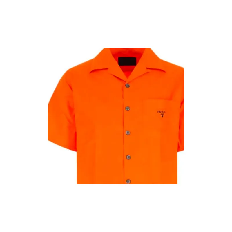 PRADA Shirts Men Orange-2