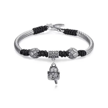 UZIID S999 Fine Silver Pure Silver Bracelets Unisex