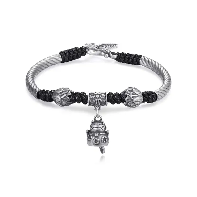 UZIID S999 Fine Silver Pure Silver Bracelets Unisex-0