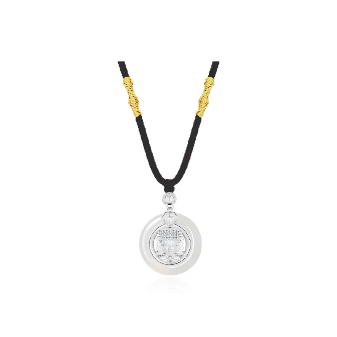 Chongqing Gold Store Chalcedony Necklaces Unisex-0