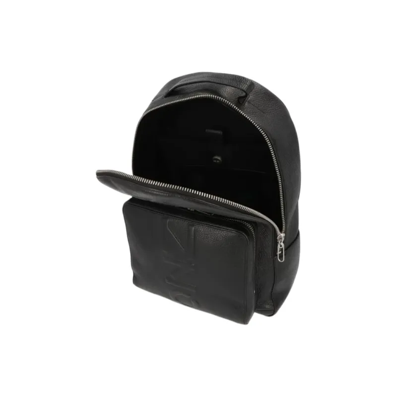 KENZO Leather Backpack Men's Black-3