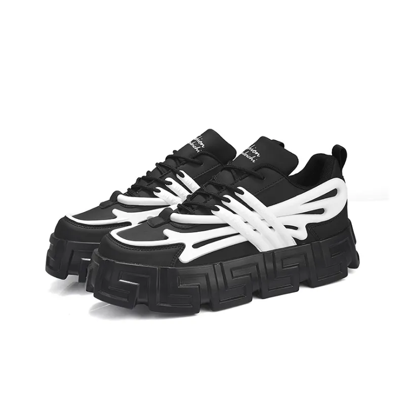 Jerden Smith Anti Slip And Wear Resistant Height Increasing Low Top Skateboard Shoes Men's-13