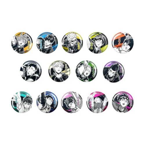 Animate Haikyuu!! Relief Style First-Stretch Badges