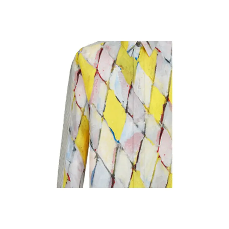DIOR Quarterly New Products Shirts Men Yellow-4