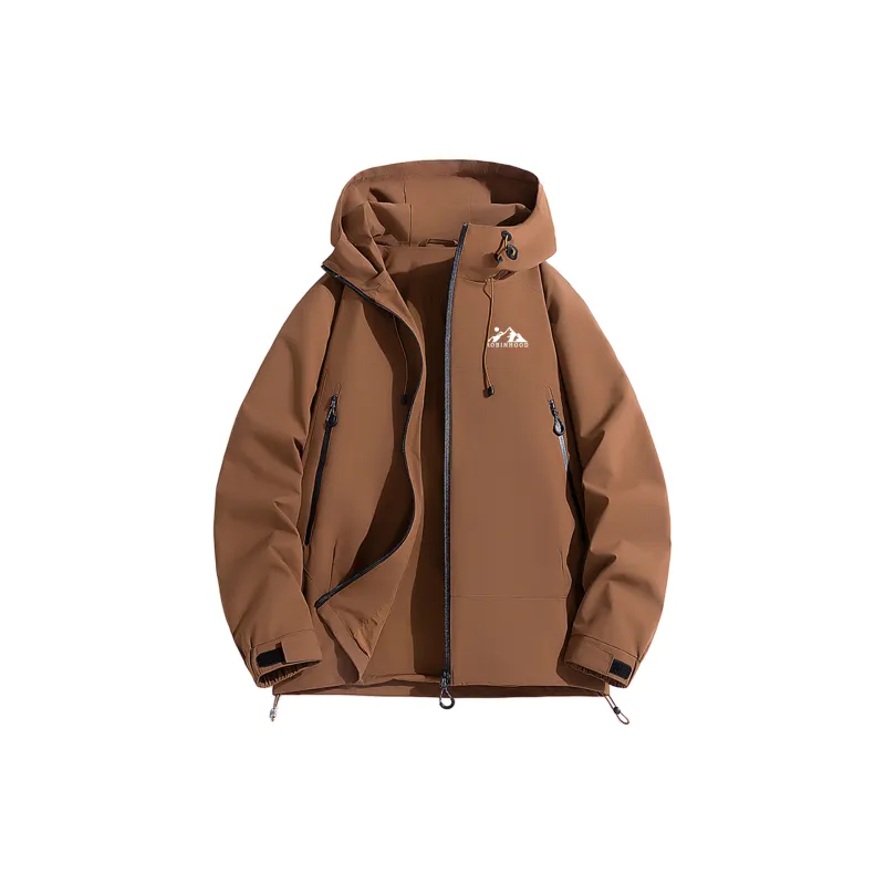 ROBINHOOD Water Resistant Windproof Breathable Warm Water Repellent Windbreaker Jacket Unisex-4