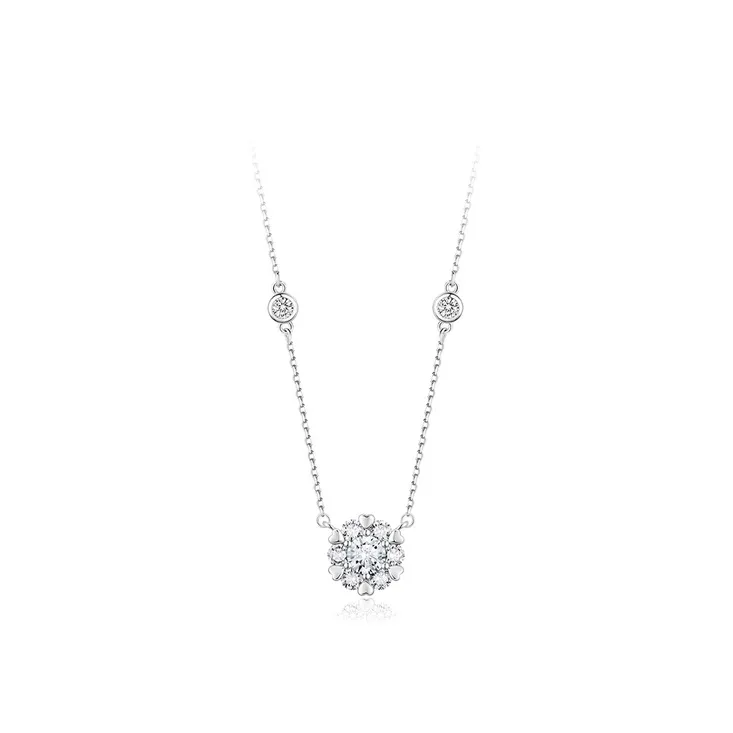 GLOIRE S925 Silver Necklaces Women's Exquisite Luxe Niche Design Advanced Touch Romantic Date Versatile Commute Style-0
