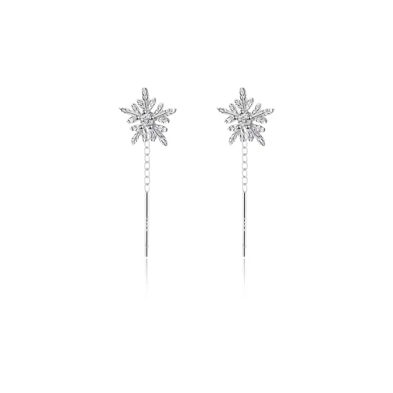 KIVA Sterling Silver Drop Earrings Unisex-6