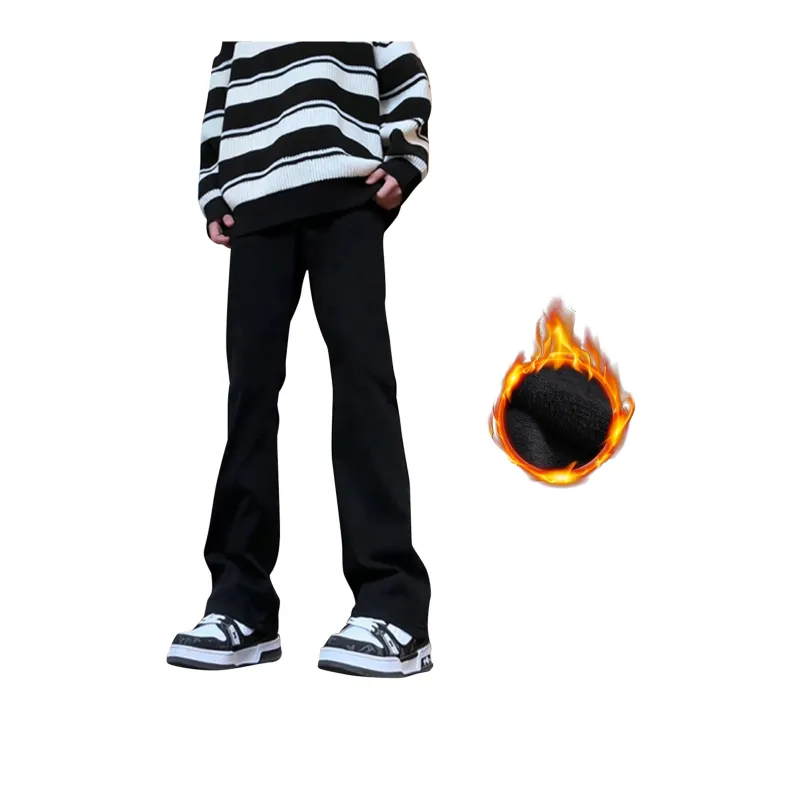 WELTER EXPERIMENT Fashion Trend Jeans Unisex Classic Black-13