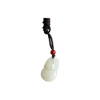 Shujie Hetian Jade Pale Greenish White Jade Unisex