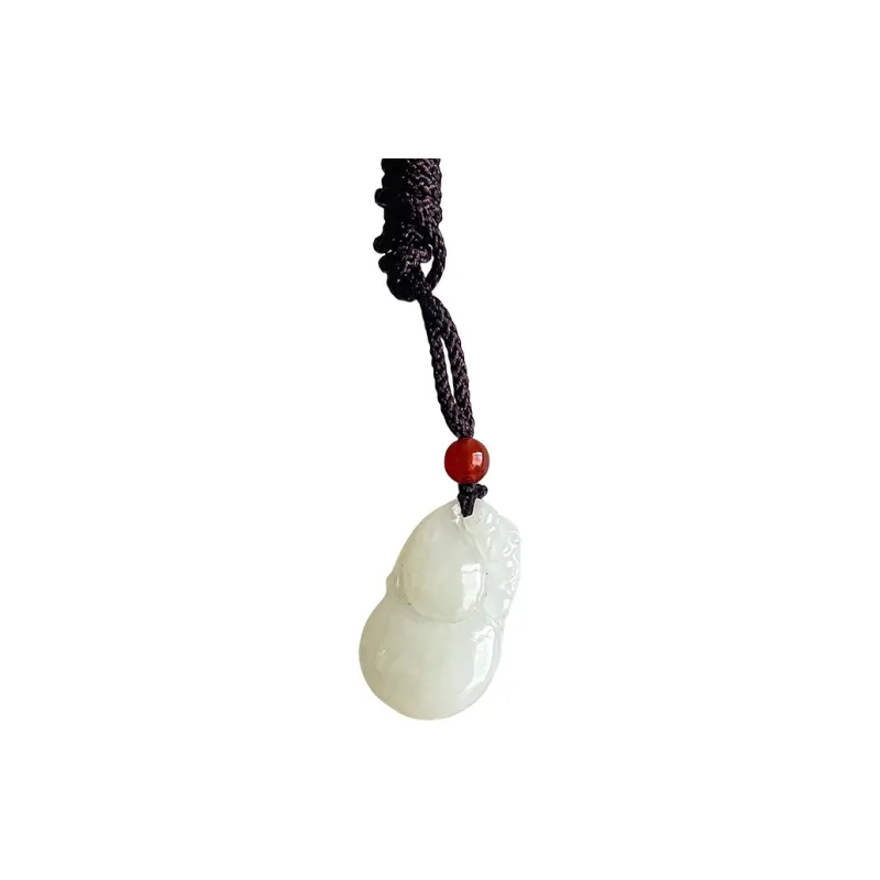Shujie Hetian Jade Pale Greenish White Jade Unisex-0