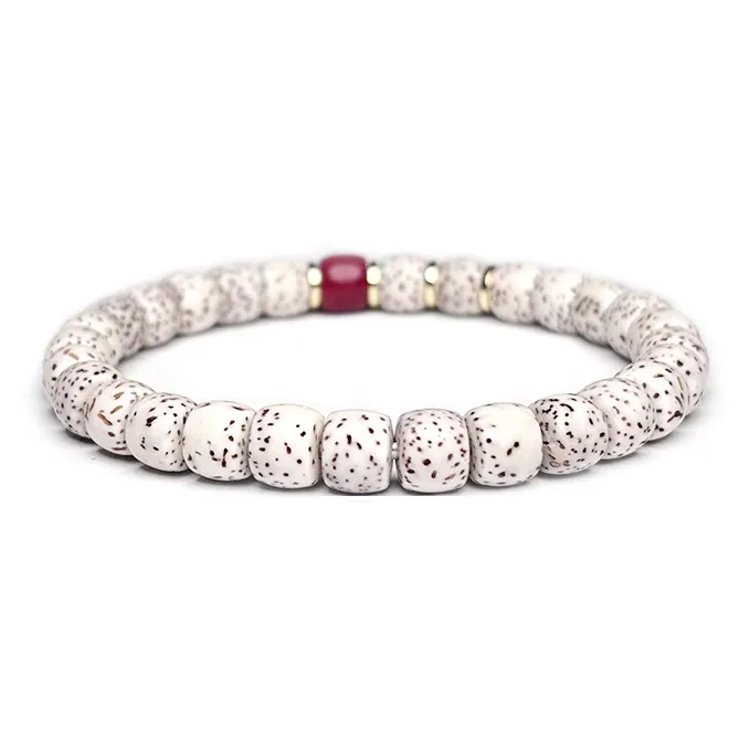 MOUNTAINS AND MANS Star Moon Bodhi Seeds New Chinese Style Good Luck Beaded Bracelet Unisex-3