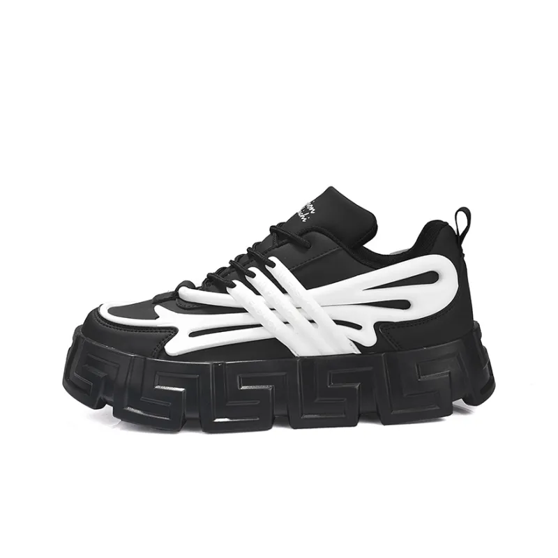 Jerden Smith Anti Slip And Wear Resistant Height Increasing Low Top Skateboard Shoes Men's-11