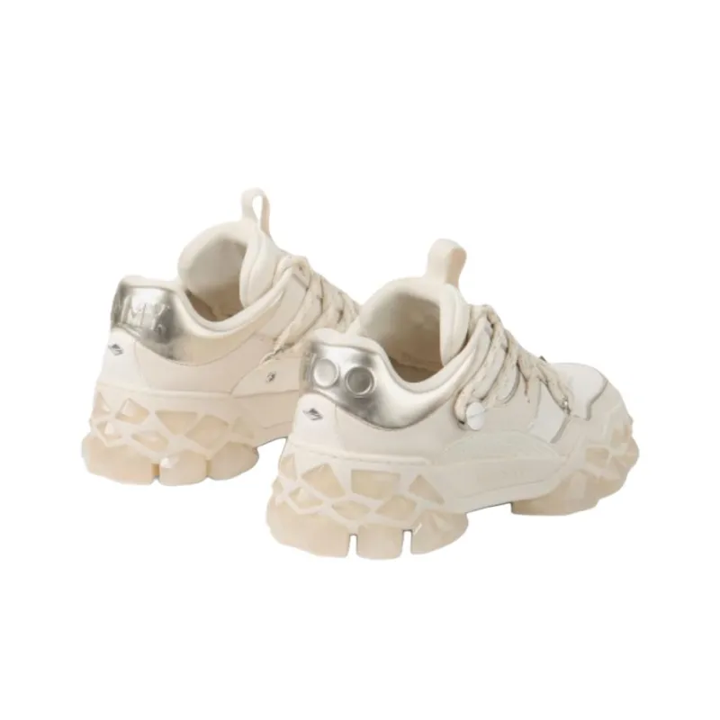 Jimmy Choo Diamond Low Top Casual Shoes Men's Beige-2