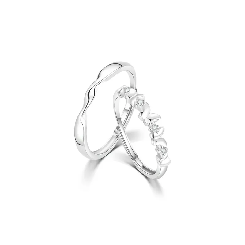 JOLLY NOTE Romantic Sweet Love Adorn Rings Unisex Good Luck-0