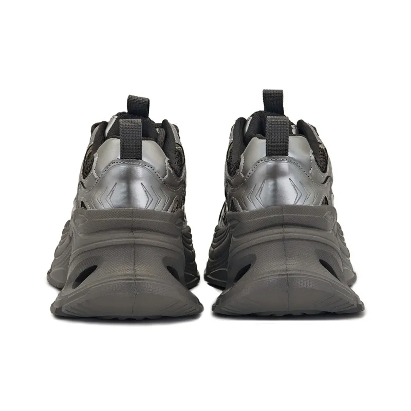 JEHURFIE Breathable Moisture Wicking Lightweight Height Increasing Low Top Chunky Sneakers Women's-14