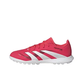 Adidas PREDATOR LEAGUE Anti Slip And Wear Resistant Balance Low Top Kids' Soccer Shoes Red White Teenagers