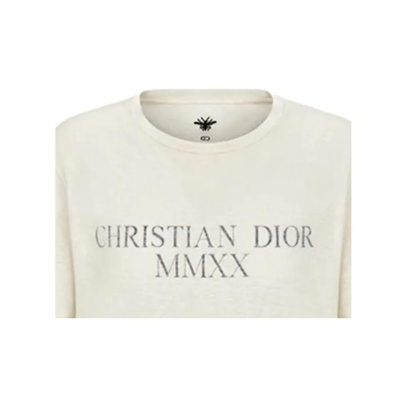 DIOR Quarterly New Products T-Shirts Women's Beige-4