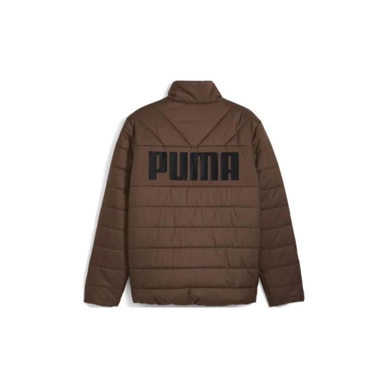 PUMA ESS+Outerwear SS25 Jackets & Coats Men's Dark Coffee Brown-1