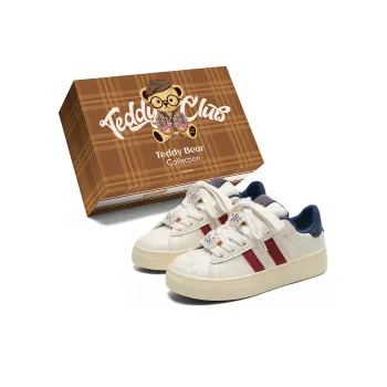 Teddy Bear Collection Coverage Anti Slip And Wear Resistant Low Top Skateboard Shoes Women's