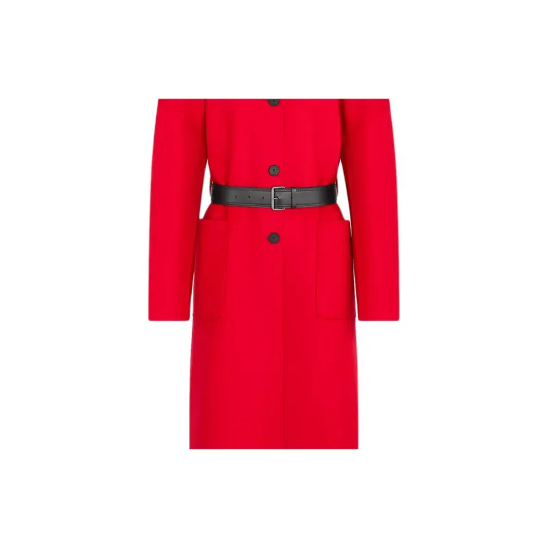 DIOR Coats Women's Red-4
