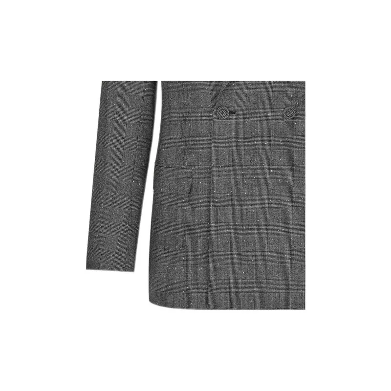 DIOR Double-Breasted Long Sleeved Blazer-4