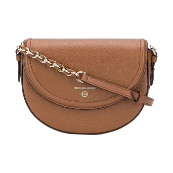 MICHAEL KORS Jet Set Charm Leather Crossbody Bag Women's Brown