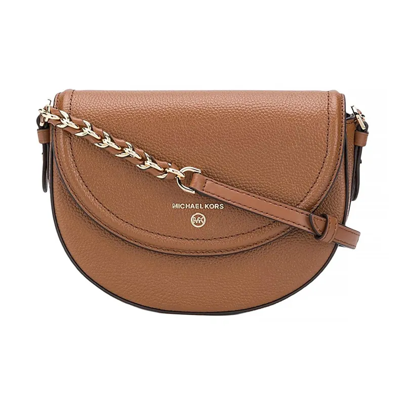 MICHAEL KORS Jet Set Charm Leather Crossbody Bag Women's Brown-0