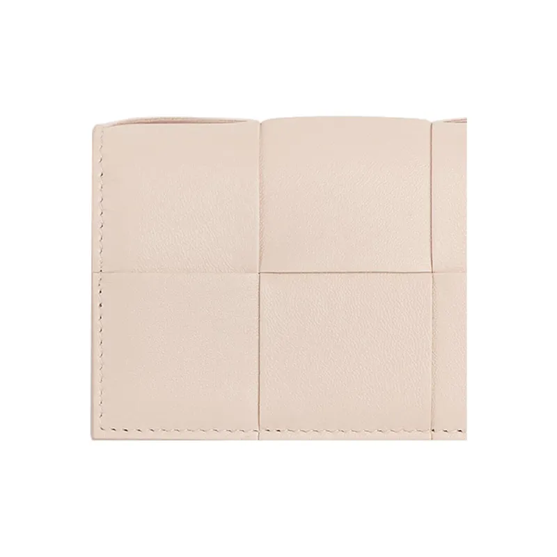 Bottega Veneta Sheepskin With Cow Leather Card Holder Women's Light Pink-3