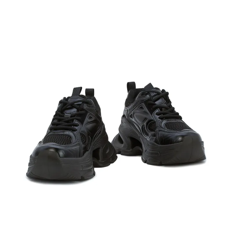 JEHURFIE Breathable Moisture Wicking Lightweight Height Increasing Low Top Chunky Sneakers Women's-6