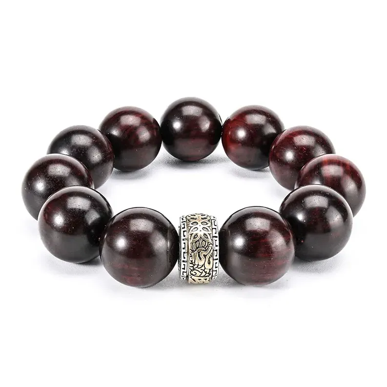 RIXIANGWAN Pterocarpus Wooden Bracelets Unisex-12