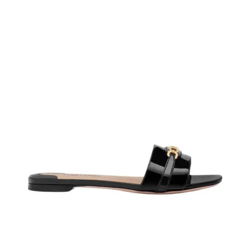 TF Slide Slippers Women's Black-1