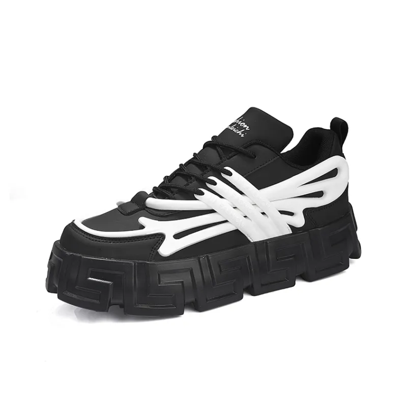Jerden Smith Anti Slip And Wear Resistant Height Increasing Low Top Skateboard Shoes Men's-12