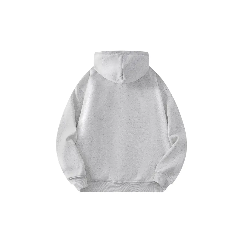 HOKLV Sweatshirt Unisex White Gray-1