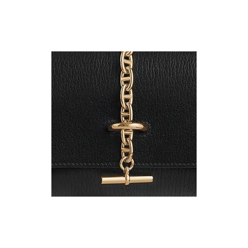 HERMES Tarmac Chamkila Goatskin Crossbody Bag Women's 89 Noir Black-3