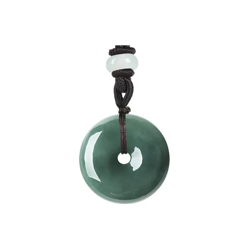 Emerald Glutinous Jade Jadeite Necklaces Unisex-0