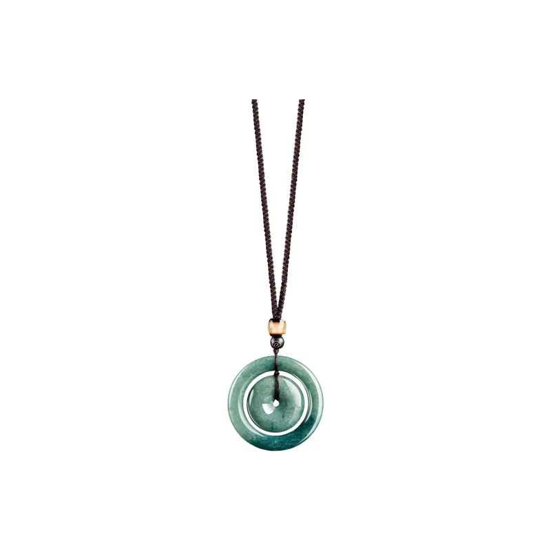 Emerald Bean Type Necklaces Unisex-0