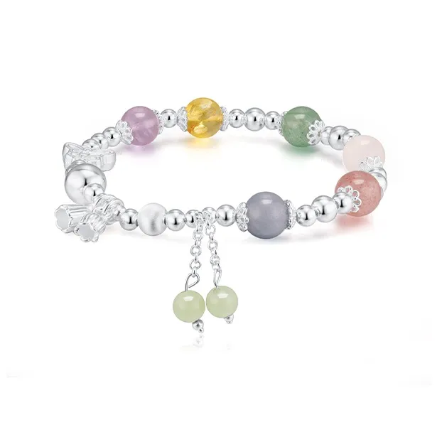 CHINA GOLD 990 Fine Silver Bracelets Women's-0