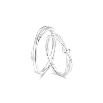CHINA GOLD S999 Fine Silver Rings Unisex