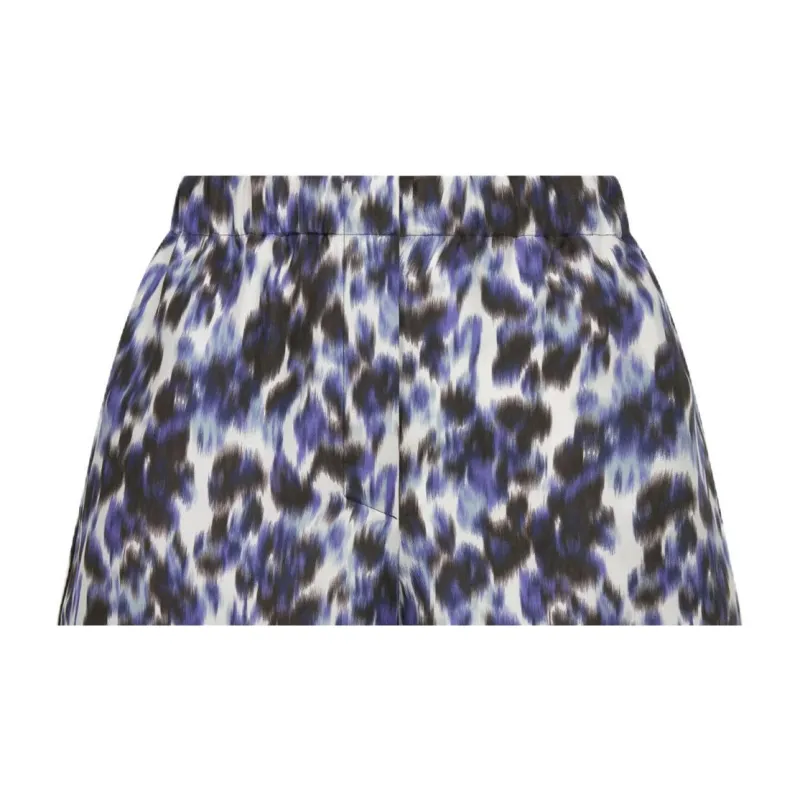 DIOR Wildior Silk Twill Casual Shorts Women's Blue-5