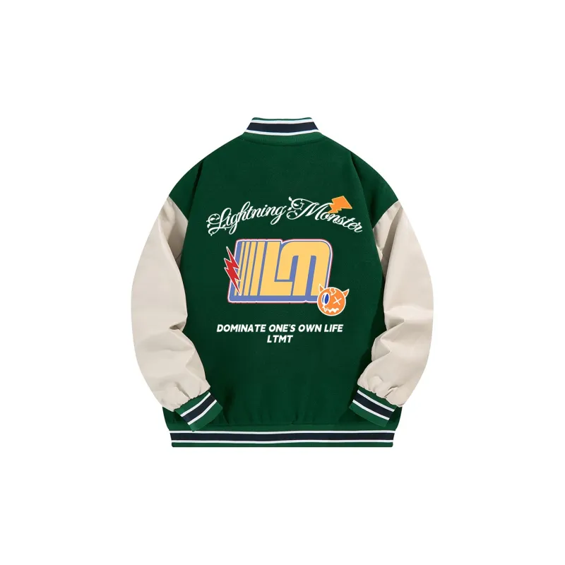 LIGHTNING MONSTER Baseball Jacket Unisex-3