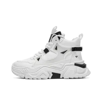 NANJIREN Cushioning Slip Resistant Coverage Support Height Increasing High Top Casual Shoes Men's